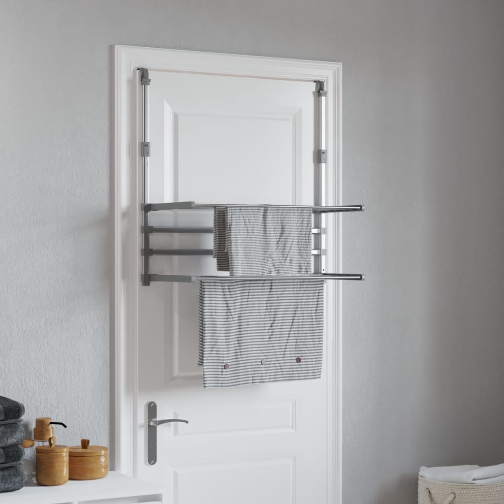 Drying Rack for Balcony 89x25x(60-95) cm Aluminium - R and M Furniture