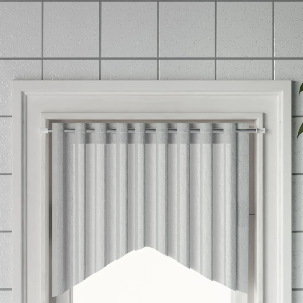 Curtain Rails 2 Pcs White and Silver 40-60cm Aluminium - Unbeatable Bargains