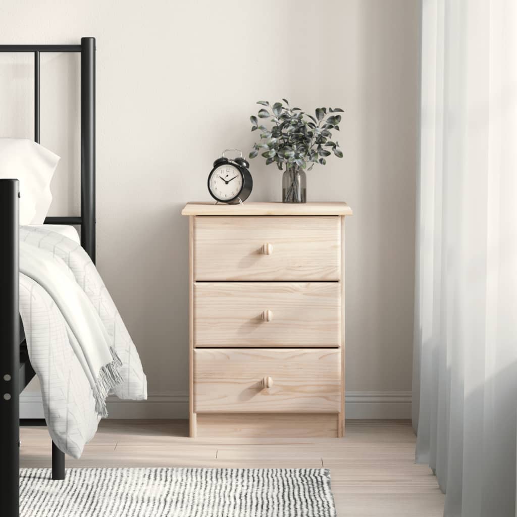 Bedside Table - KNOX Nightstand Natural 41cm - Style and Chic