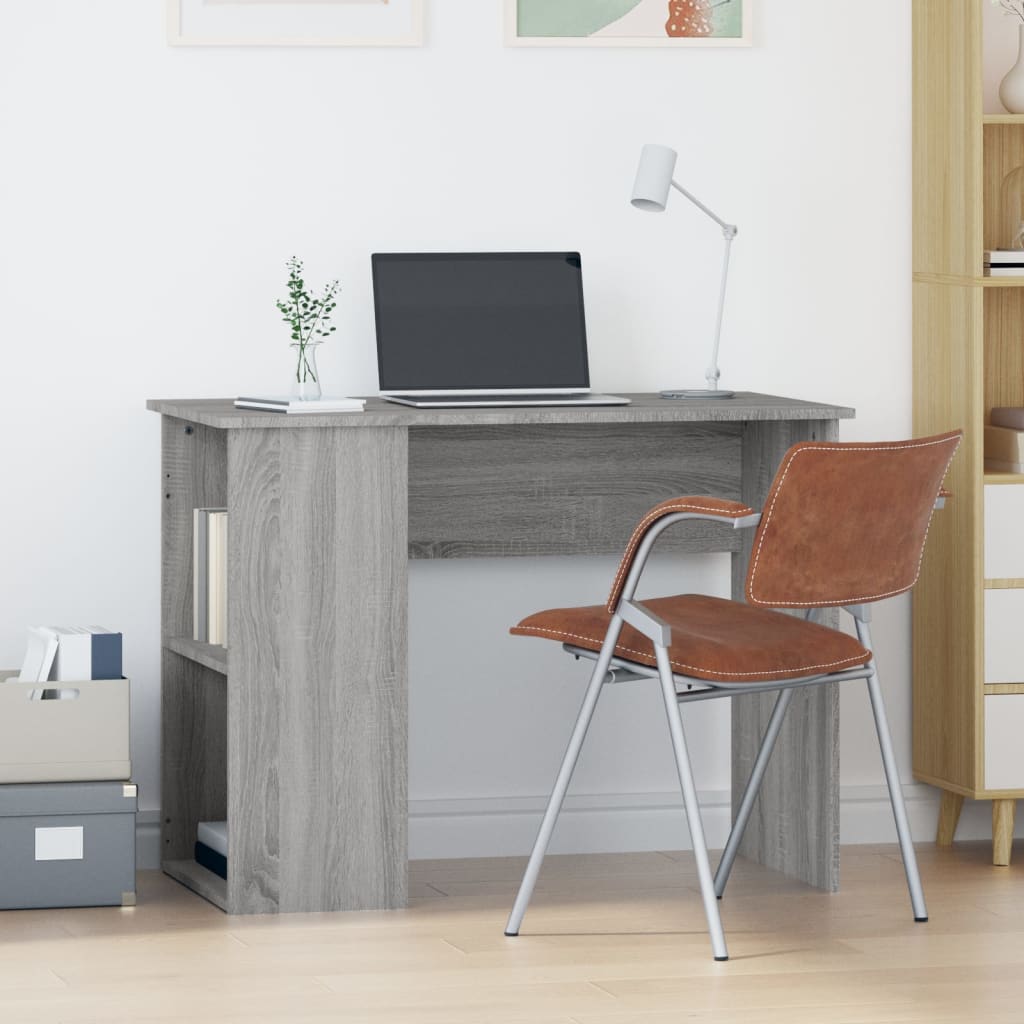 Desk Grey Sonoma 100x55x75 cm Engineered Wood - Merkel Designers
