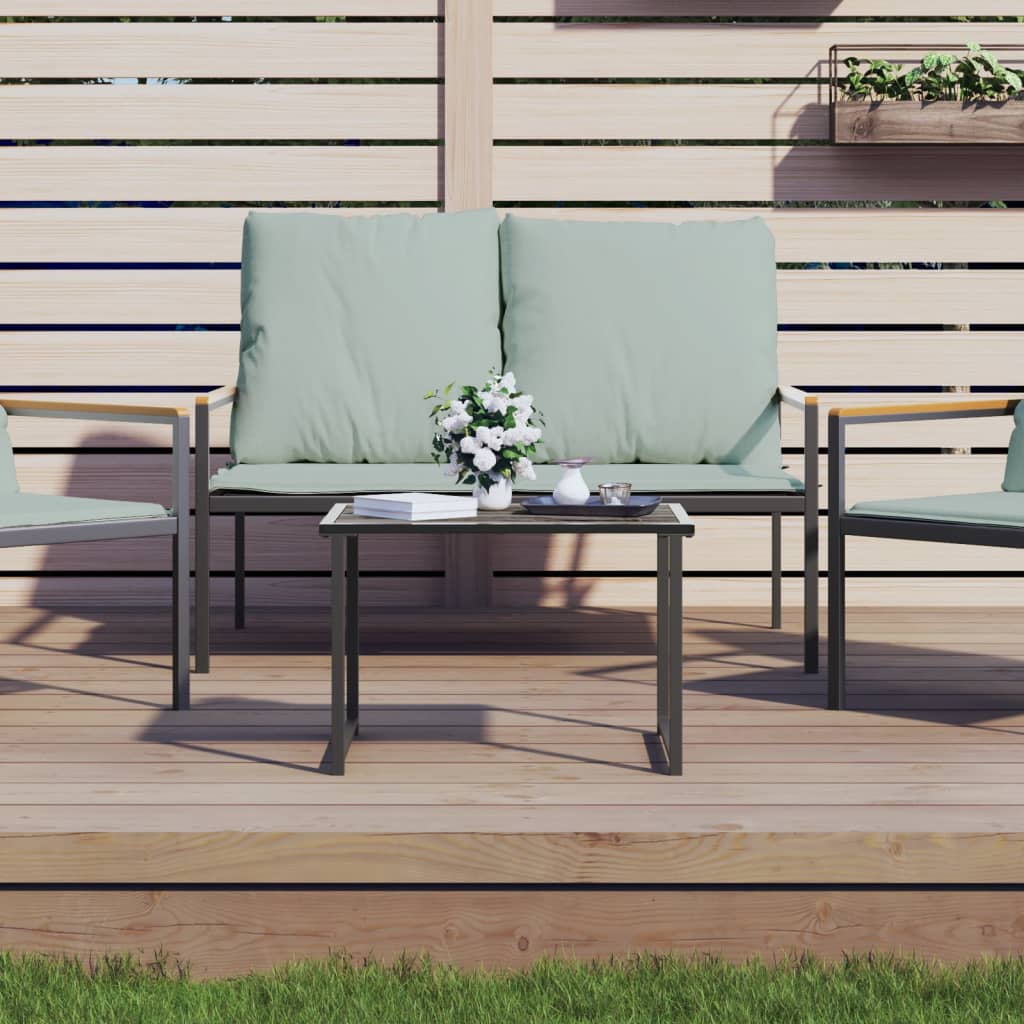 Garden Table Anthracite 55x40x37 cm Steel - Unbeatable Bargains
