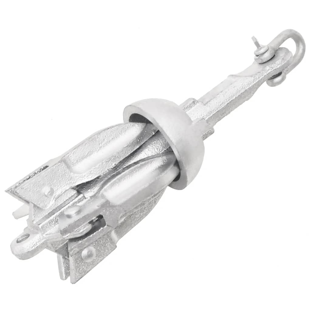 Folding Anchor Silver 0.7 kg Malleable Iron - Style and Chic