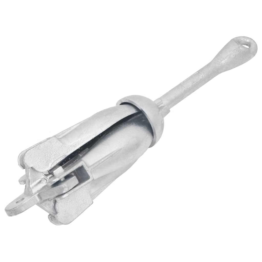 Folding Anchor Silver 4 kg Malleable Iron - Unbeatable Bargains