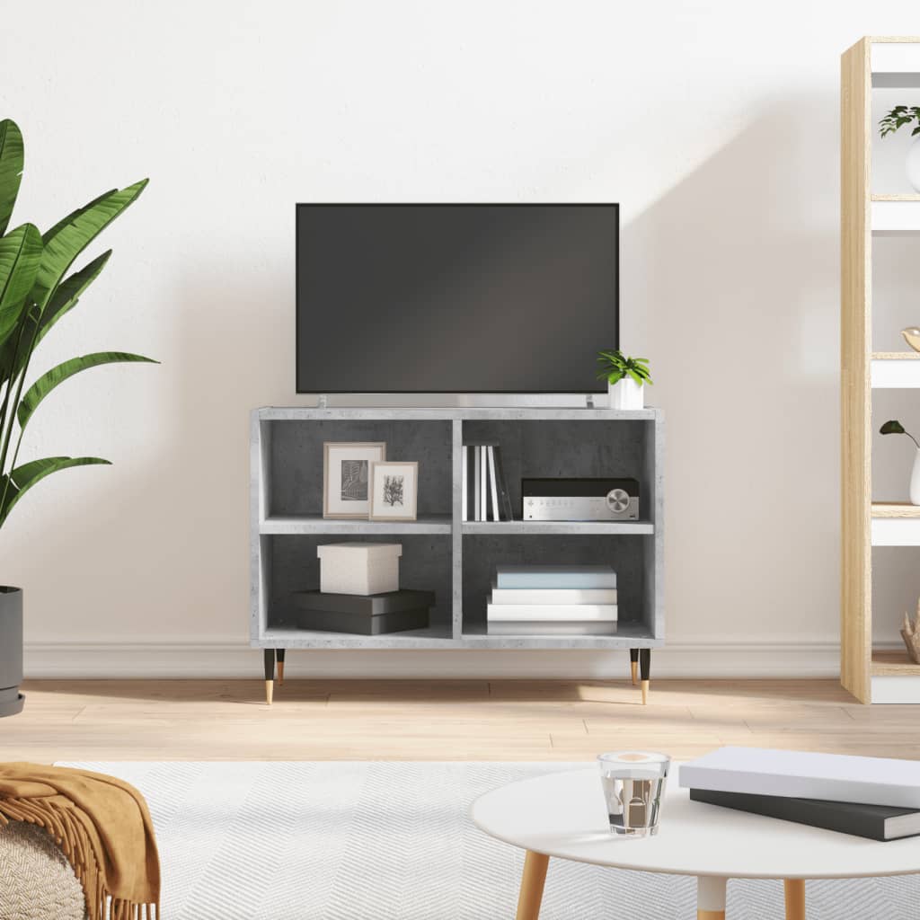 TV Cabinet Concrete Grey 69.5x30x50 cm Engineered Wood - Unbeatable Bargains
