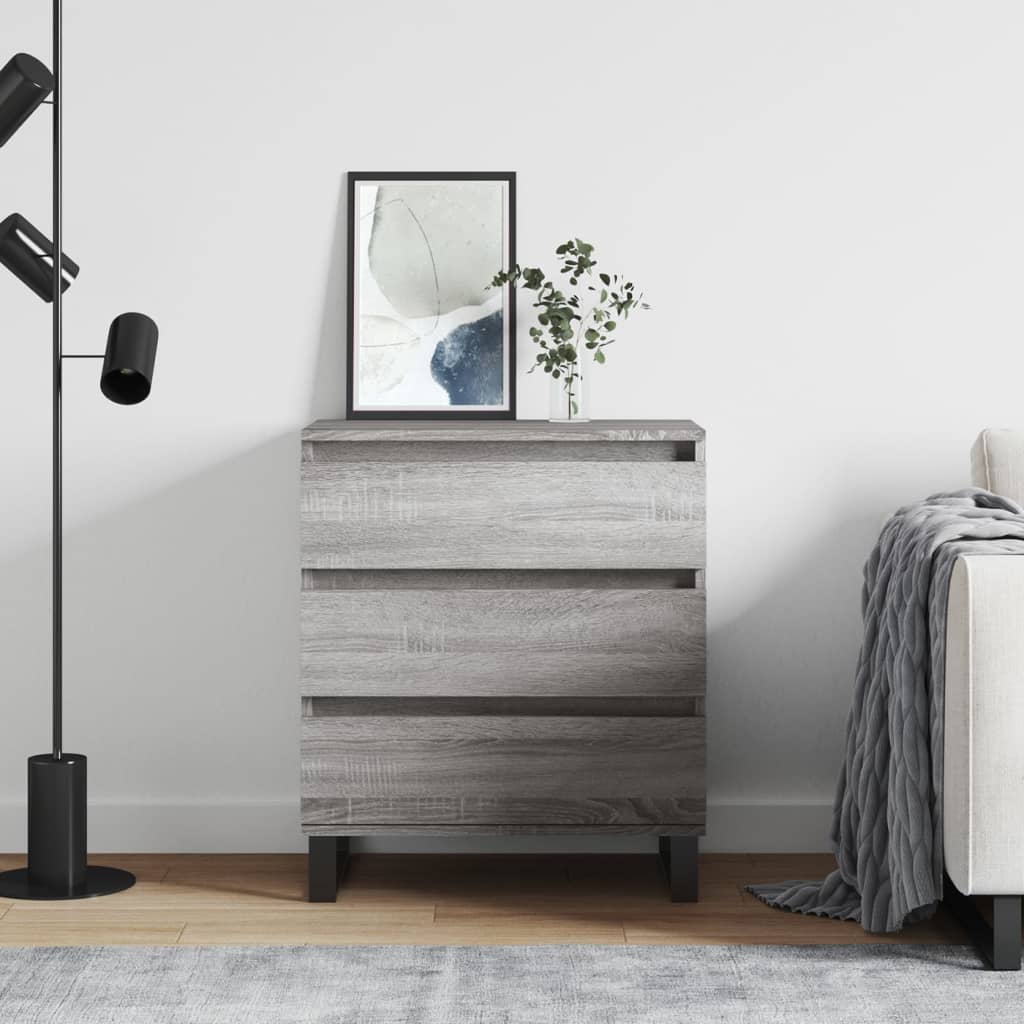 Sideboard Grey Sonoma 60x35x70 cm Engineered Wood - R and M Furniture