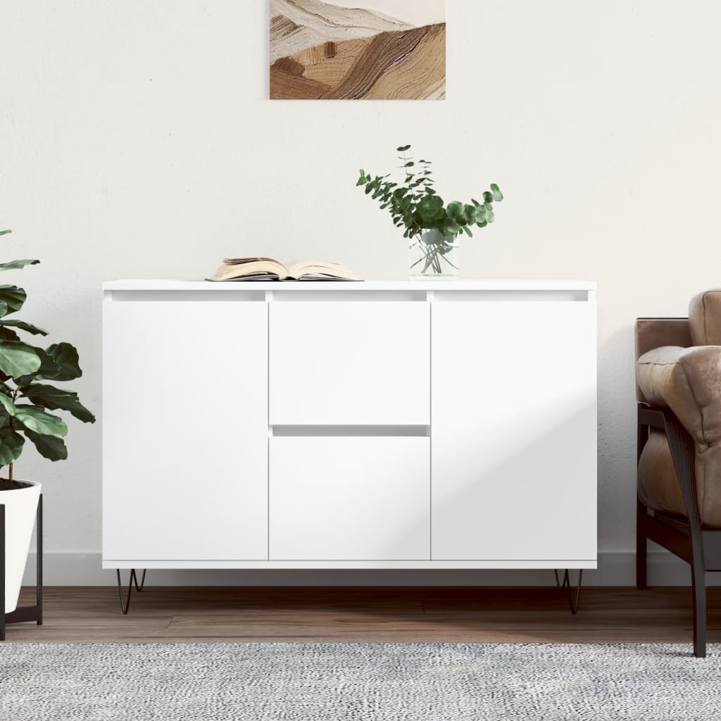 Sideboard White 104x35x70 cm Engineered Wood - Direct Imports