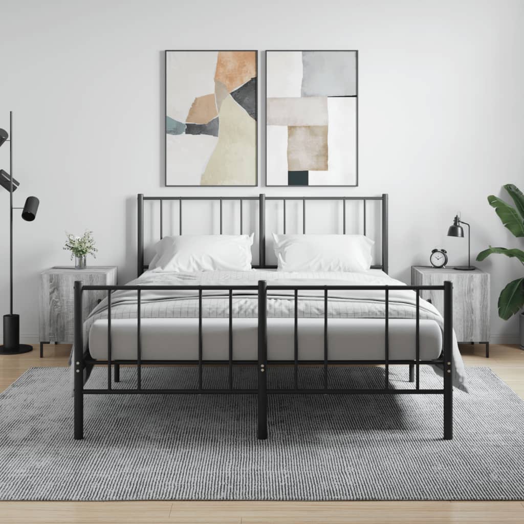 Bedside Table - MANNING Finn 2 Piece Nightstand Grey Sonoma 40cm - R and M Furniture