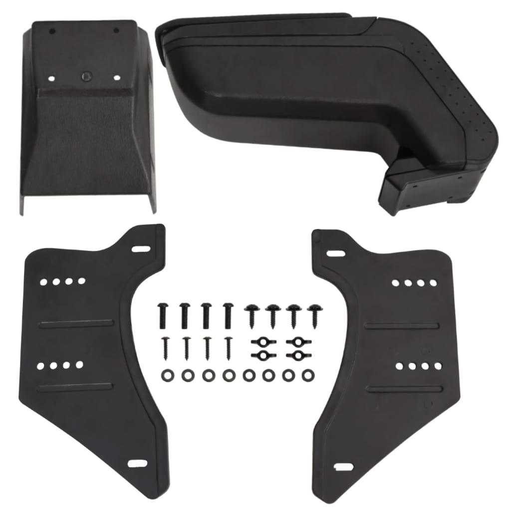 Car Armrest Universal Black 14x30x(32-48.5) cm ABS - Direct Imports