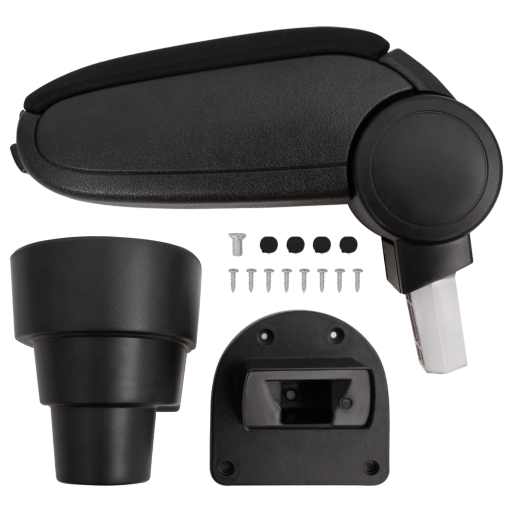 Car Armrest Black 15.5x32x(41-54) cm ABS - Direct Imports