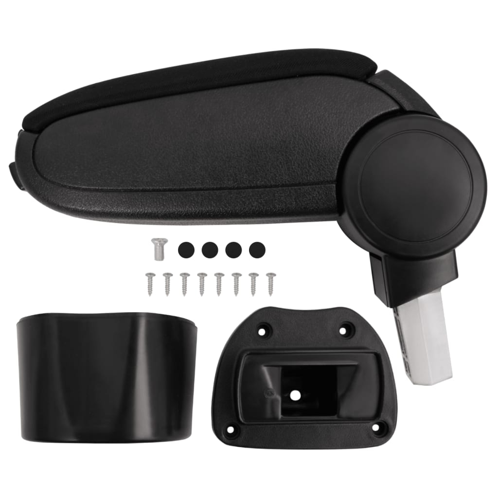 Car Armrest Black 14.5x31.5x(30-48) cm ABS - Unbeatable Bargains