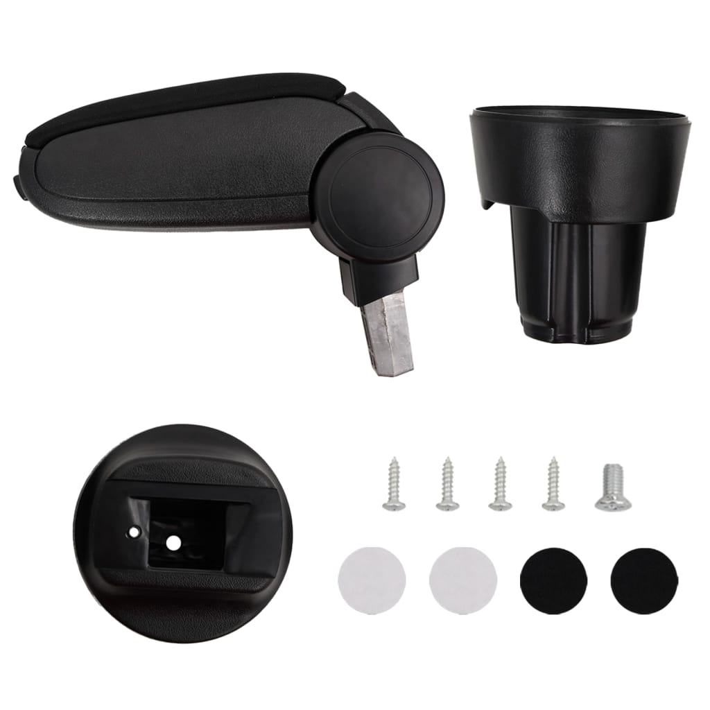 Car Armrest Black 13x33x(33-49) cm ABS - Millennium Furniture
