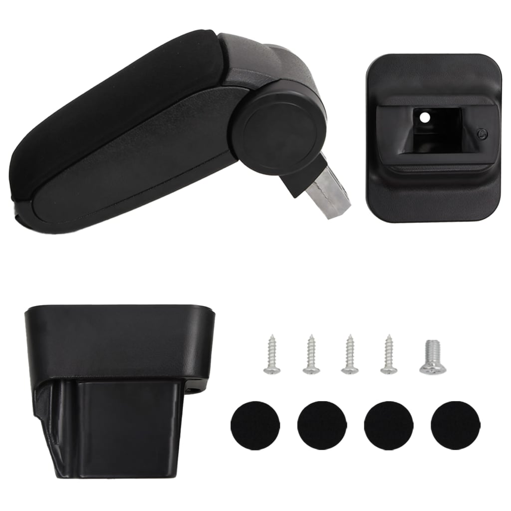 Car Armrest Black 13x34x(33-46) cm ABS - Sid & Sam