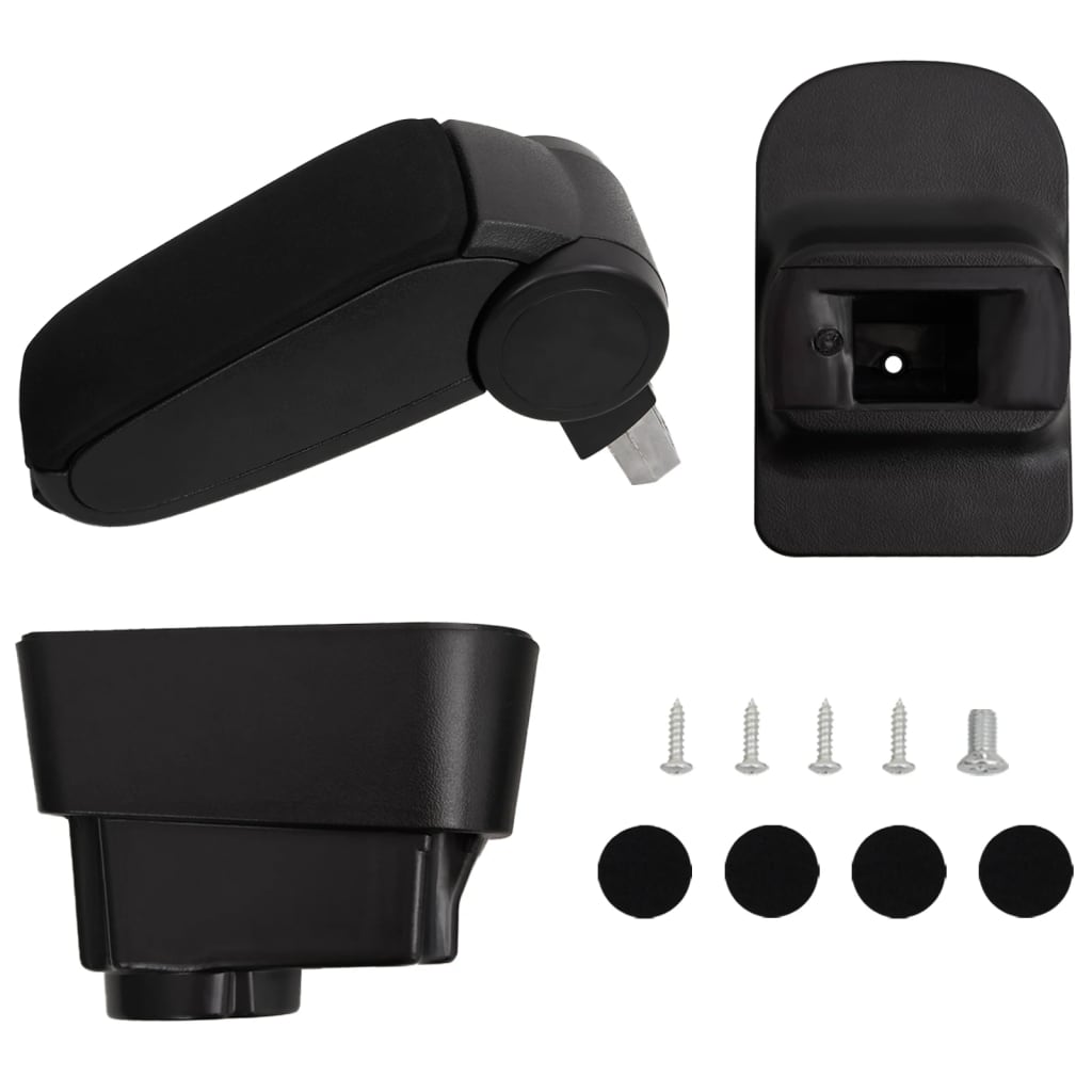 Car Armrest Black 11x35x(32-49) cm ABS - Direct Imports