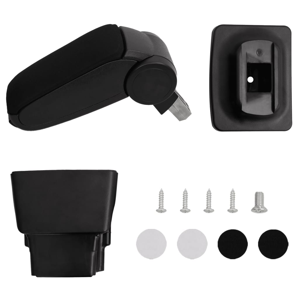 Car Armrest Black 16x32x(35-50.5) cm ABS - Discount Dealers