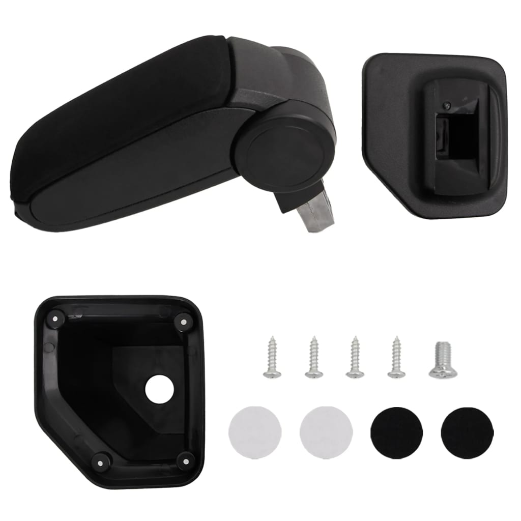Car Armrest Black 15x32x(40-52) cm ABS - Brittle & Co
