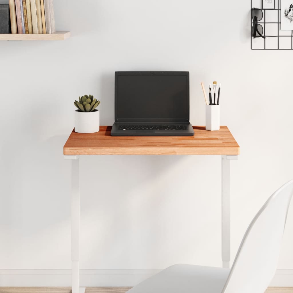 Table Top 60x40x2.5 cm Rectangular Solid Wood Beech - Millennium Furniture