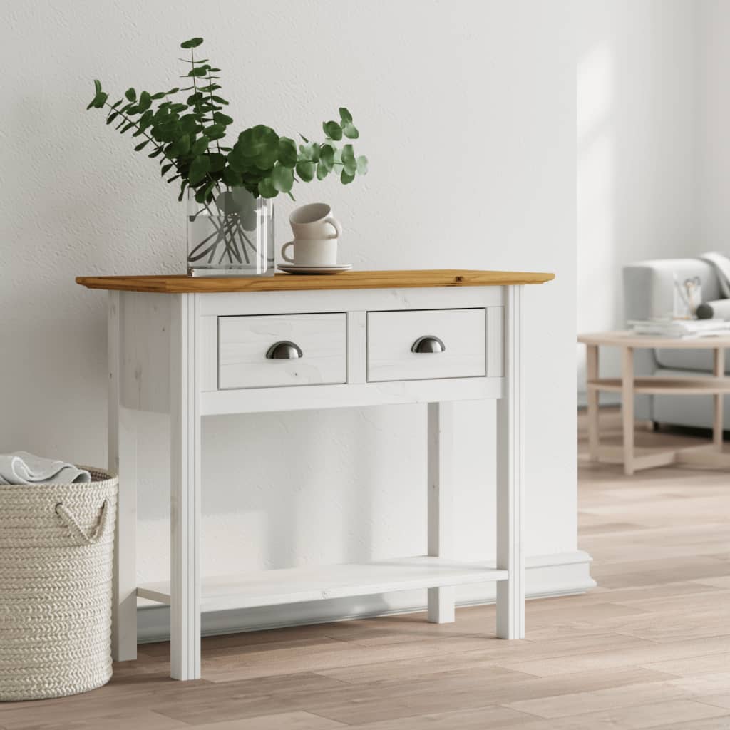 Console Table BODO Brown 90x34.5x73 cm Solid Wood Pine - R and M Furniture
