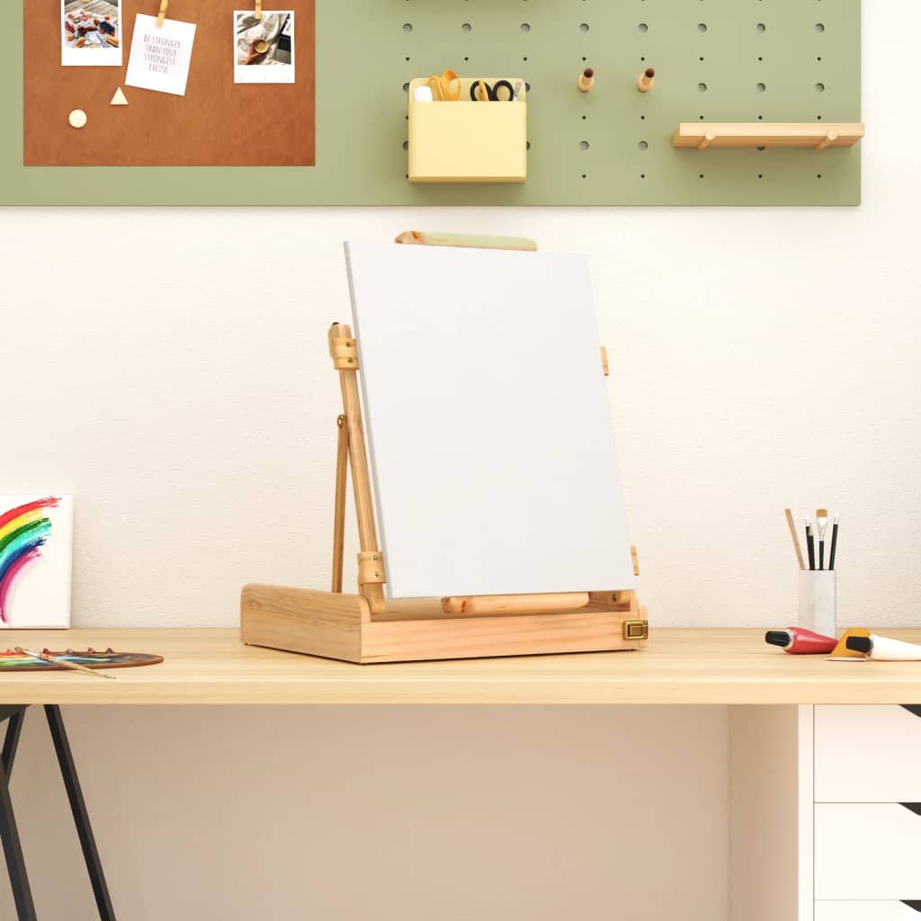 Table Easel with Drawer 41.5x37x12 cm Solid Wood Pine - Millennium Furniture