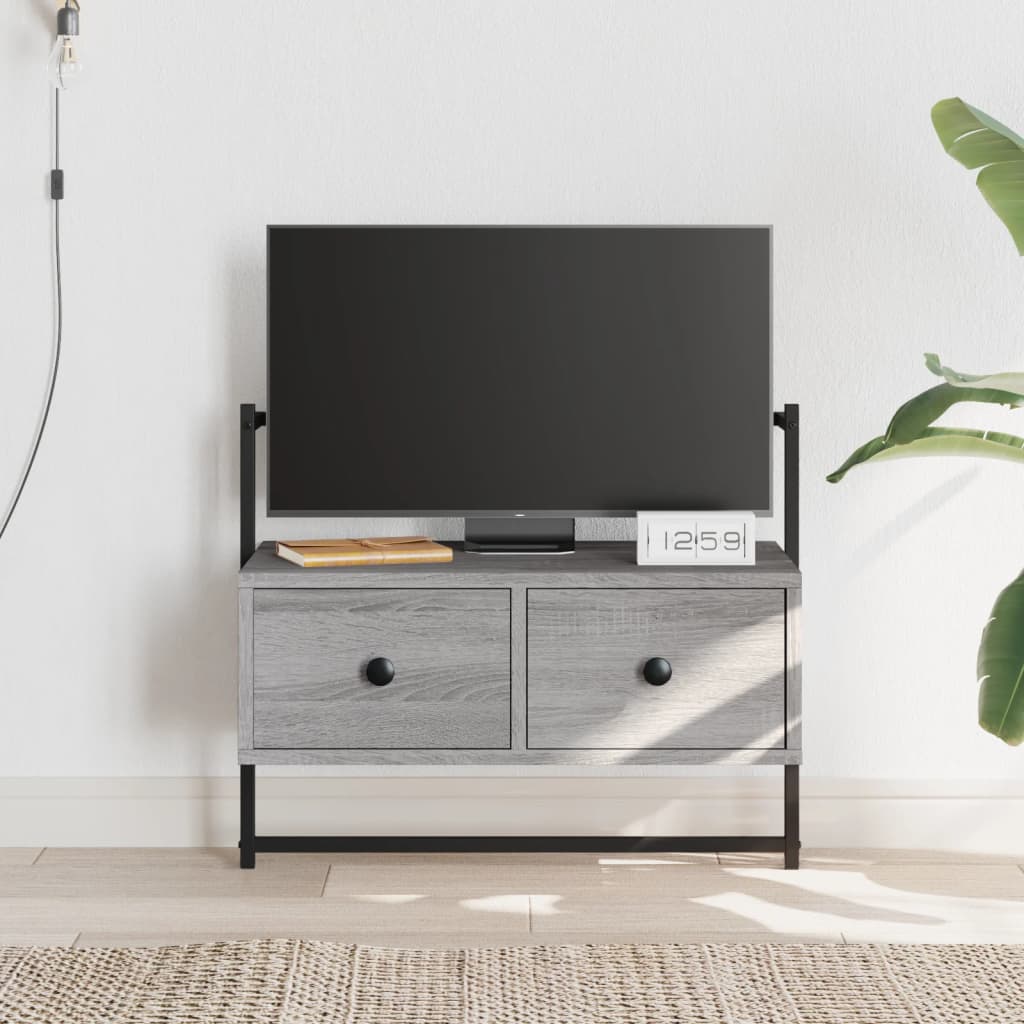 TV Cabinet Wall-mounted Grey Sonoma 60.5x30x51 cm Engineered Wood - Millennium Furniture