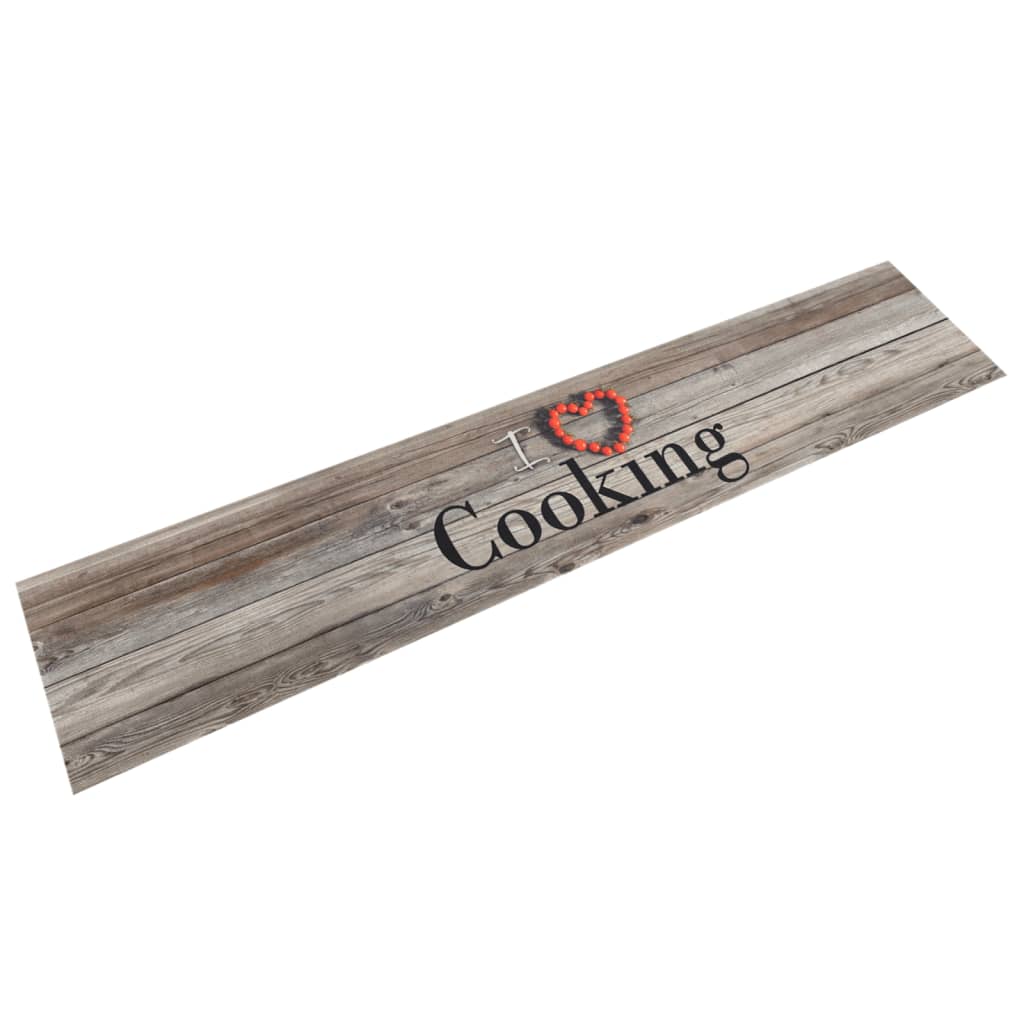 Kitchen Rug Washable Cooking Grey 60x300 cm Velvet - Unbeatable Bargains