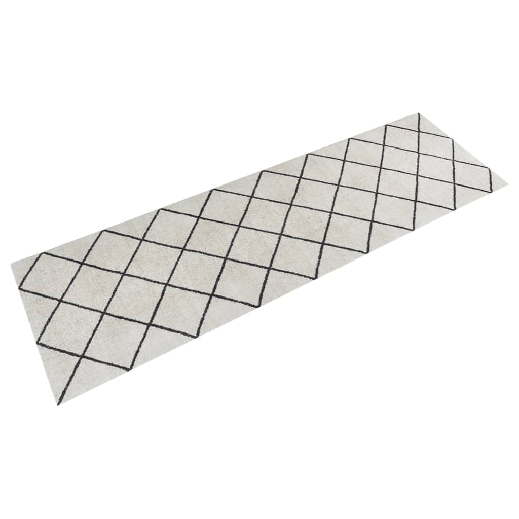 Kitchen Rug Washable Square 60x180 cm Velvet - Decor Base