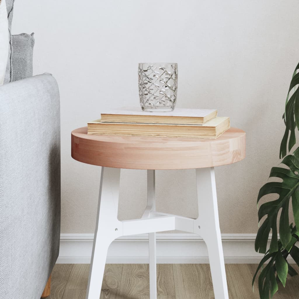 Table Top Ã ̃30x4 cm Round Solid Wood Beech - Casper Homes