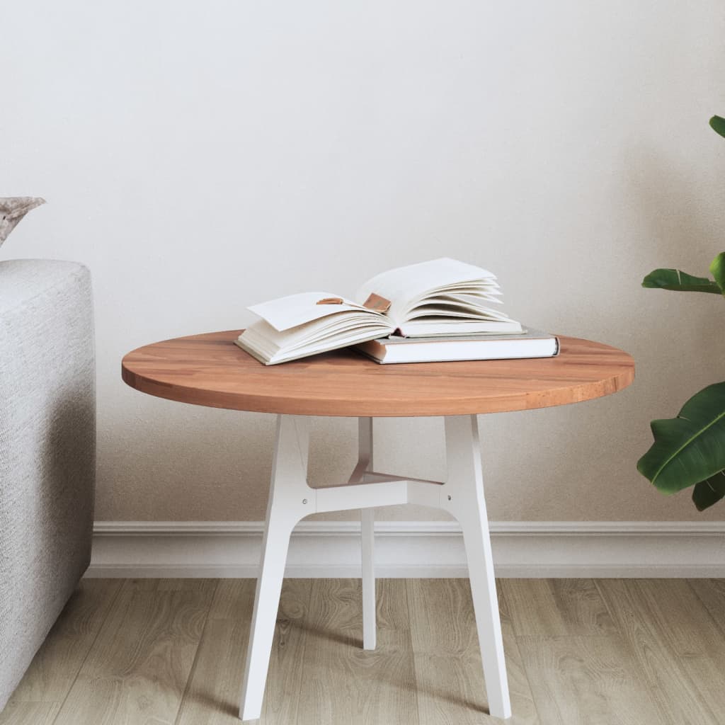 Table Top Ã ̃50x1.5 cm Round Solid Wood Beech - Discount Dealers