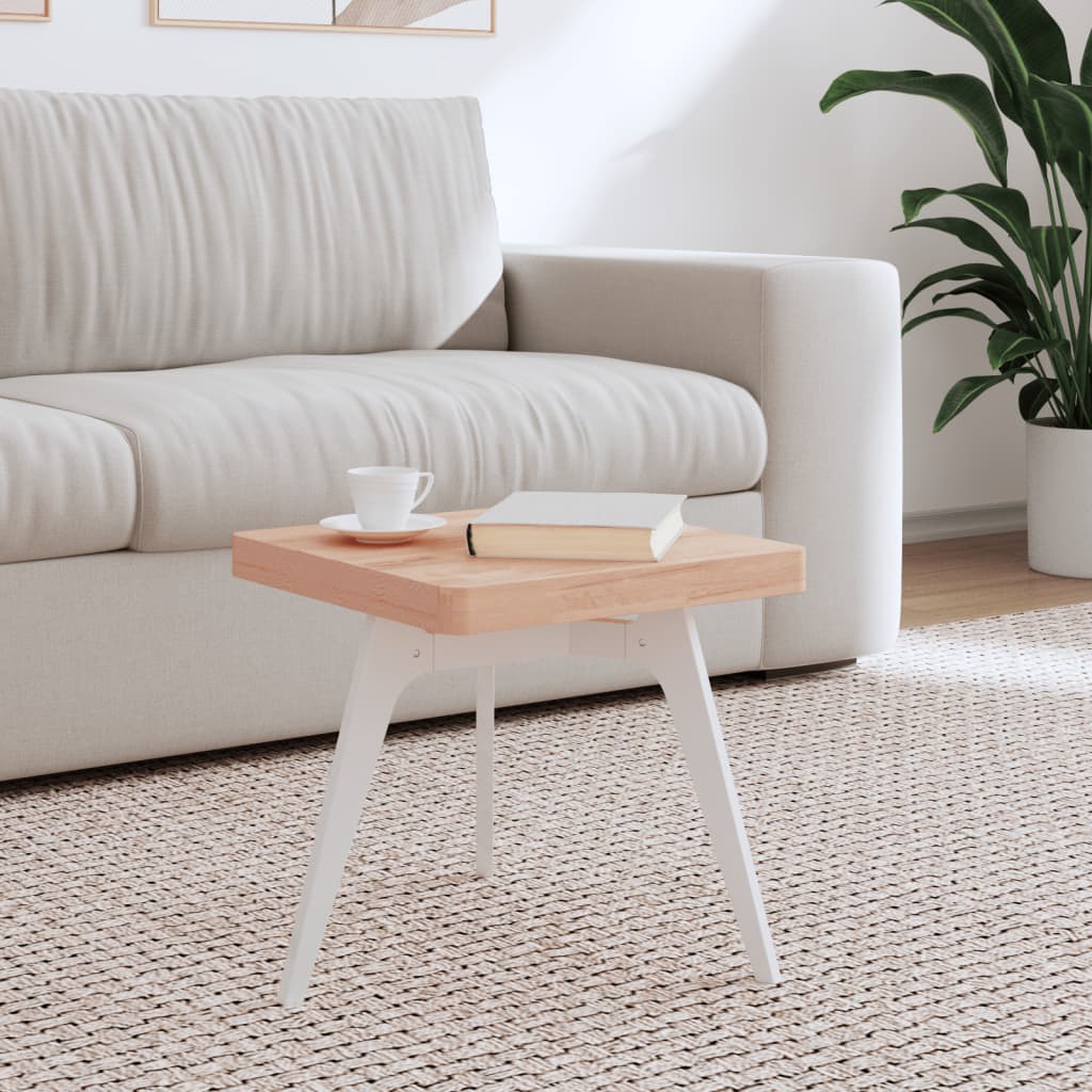 Table Top 40x40x4 cm Square Solid Wood Beech - Casper Homes
