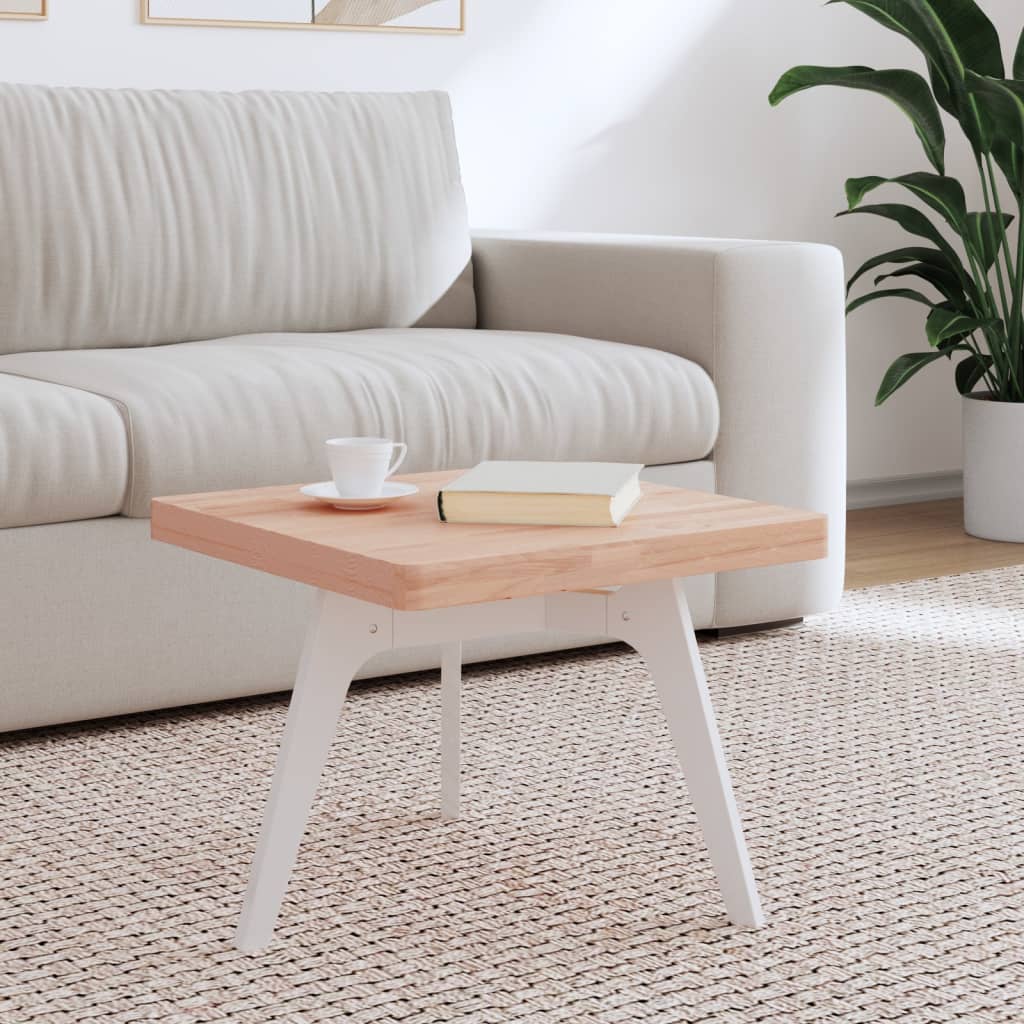 Table Top 50x50x4 cm Square Solid Wood Beech - All Things Good