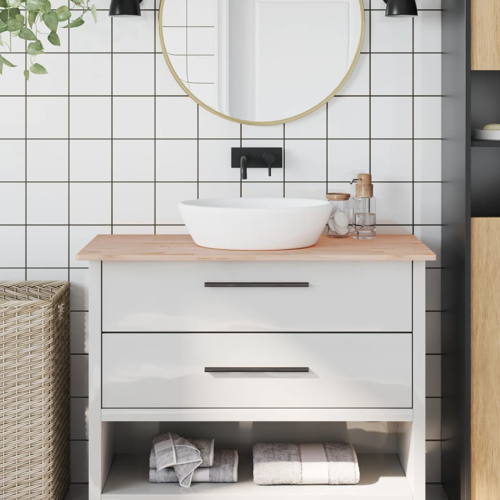 Bathroom Countertop 100x50x1.5 cm Solid Wood Beech - Sid & Sam