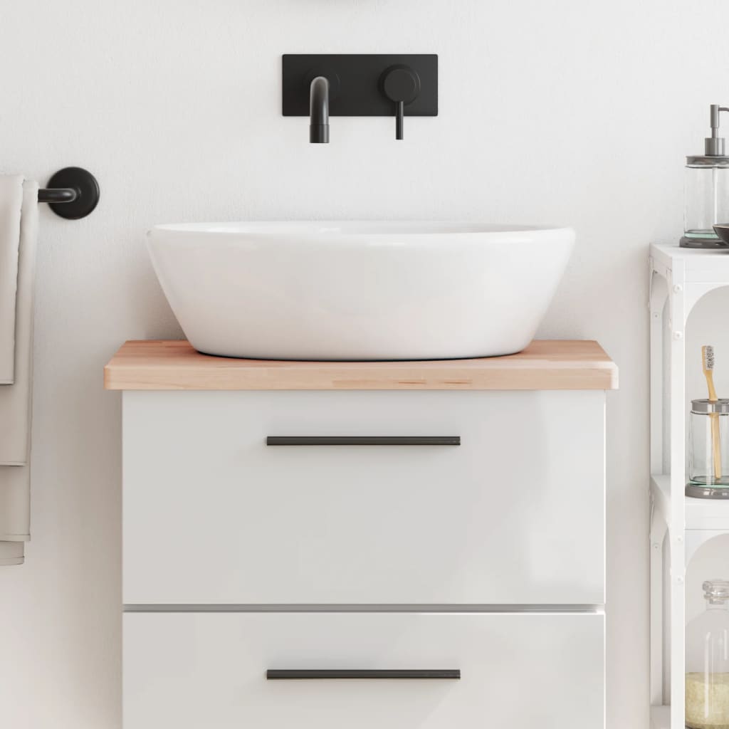 Bathroom Countertop 60x40x2.5 cm Solid Wood Beech - Tyrell & Tyrell