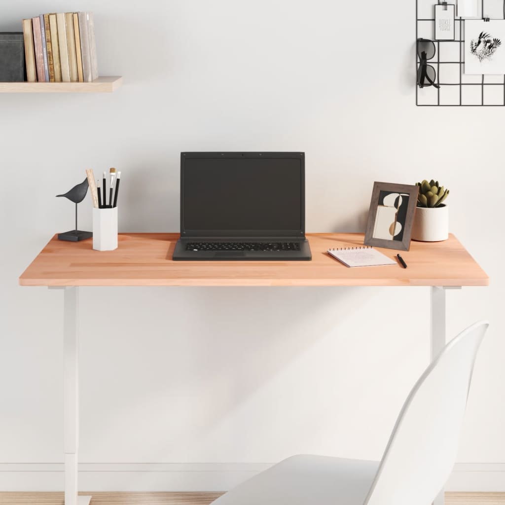 Desk Top 100x50x1.5 cm Solid Wood Beech - Discount Dealers