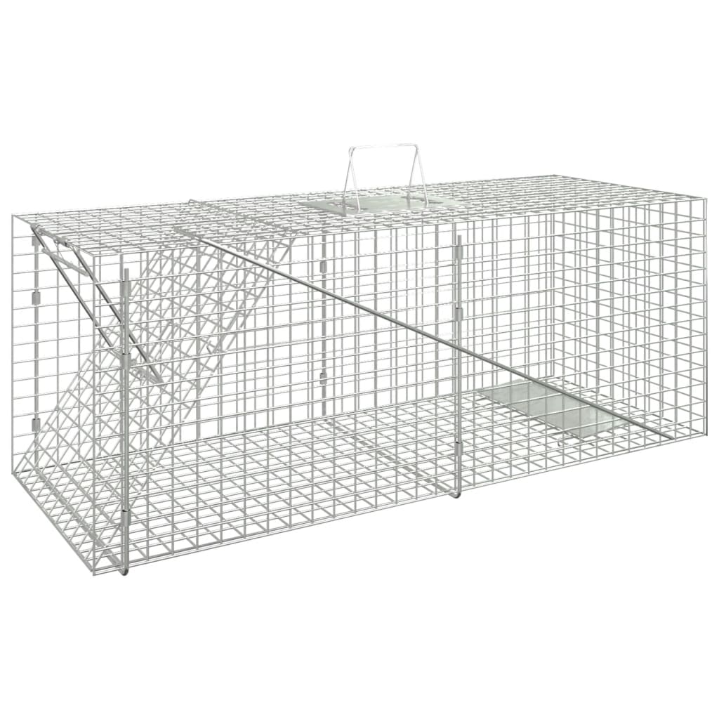 Animal Trap 64.5x25x26.5 cm Galvanised Iron - Unbeatable Bargains