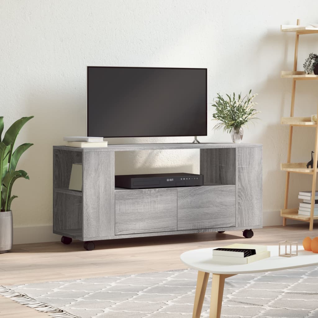 TV Cabinet Grey Sonoma 102x34.5x43 cm Engineered Wood - Merlin Deals