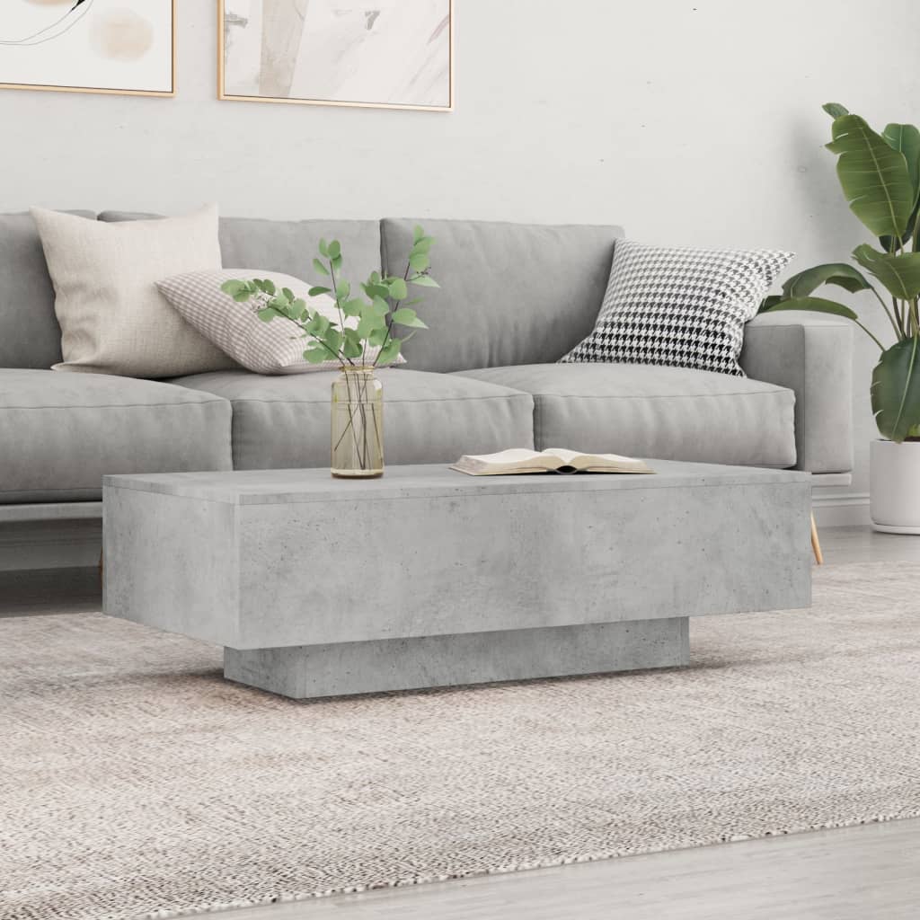 Coffee Table Concrete Grey 100x49.5x31 cm Engineered Wood - Merlin Deals
