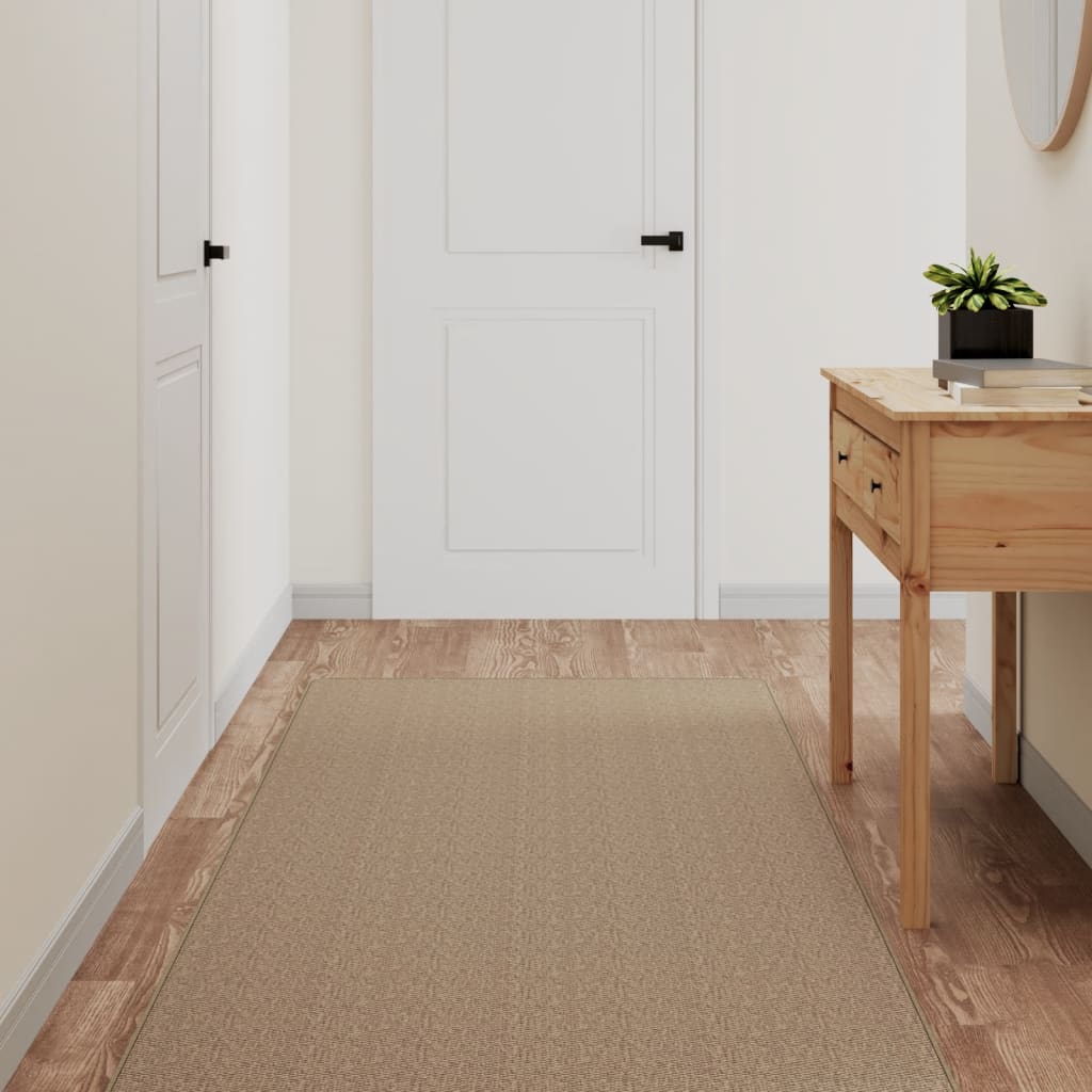 Carpet Runner Sisal Look Sand 80x200 cm - Unbeatable Bargains
