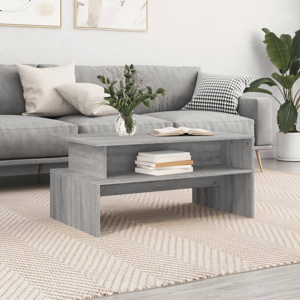 Coffee Table Grey Sonoma 90x55x42.5 cm Engineered Wood - Style and Chic