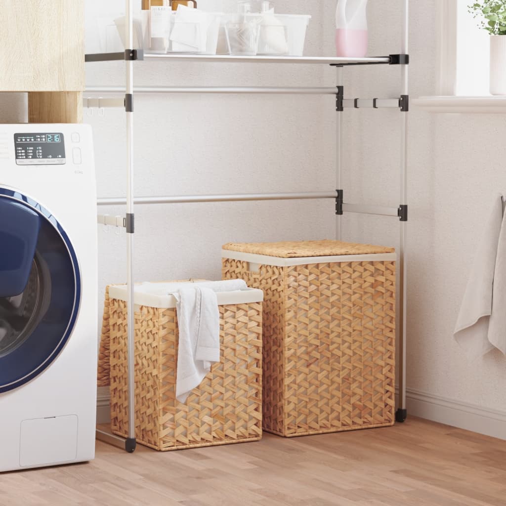 Laundry Baskets 2 pcs Water Hyacinth - R and M Furniture