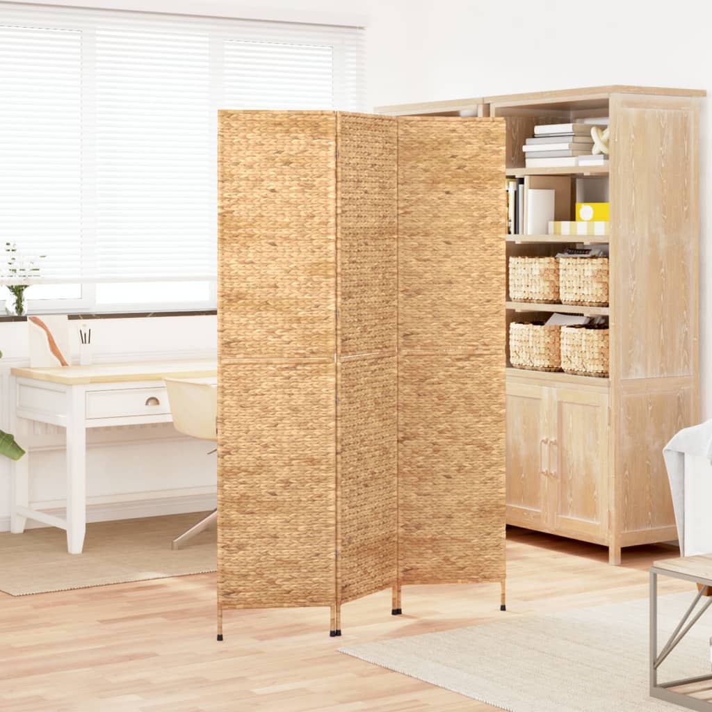 Room Divider 3-Panel 122x180 cm Water Hyacinth - Sid & Sam