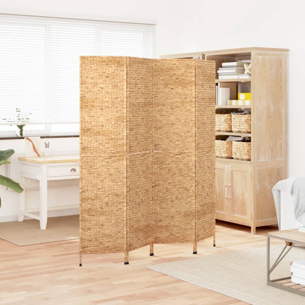 Room Divider 4-Panel 163x180 cm Water Hyacinth - Millennium Furniture