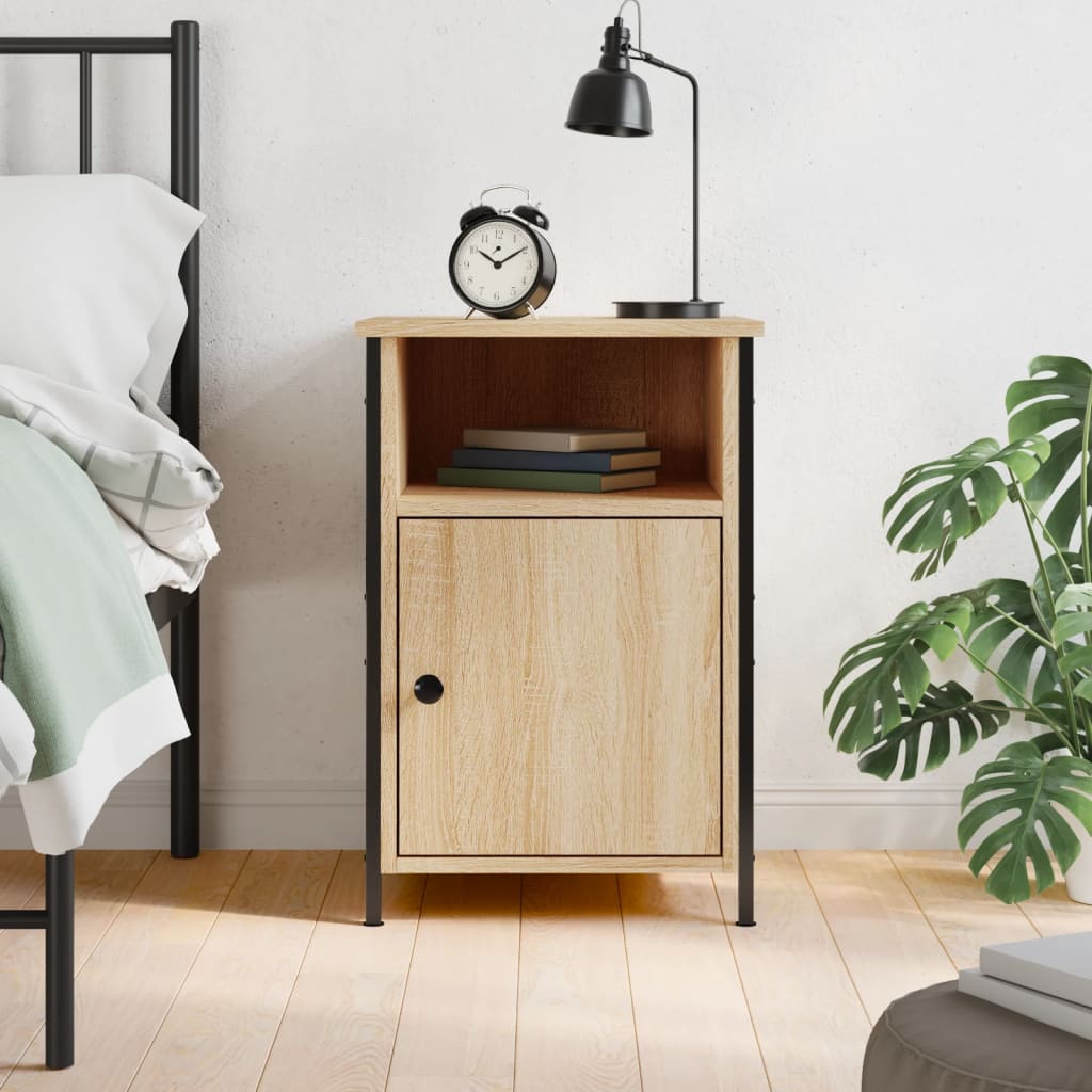 Bedside Table - LUCCA Ray Nightstand Sonoma Oak 40cm - Tyrell & Tyrell