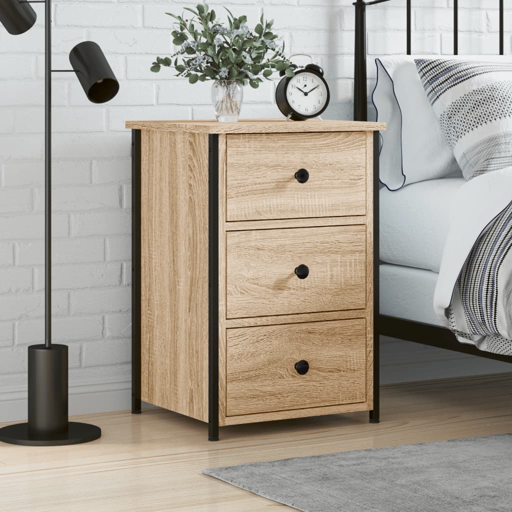 Bedside Table - MANTOVA Nightstand Sonoma Oak 40cm - Tyrell & Tyrell