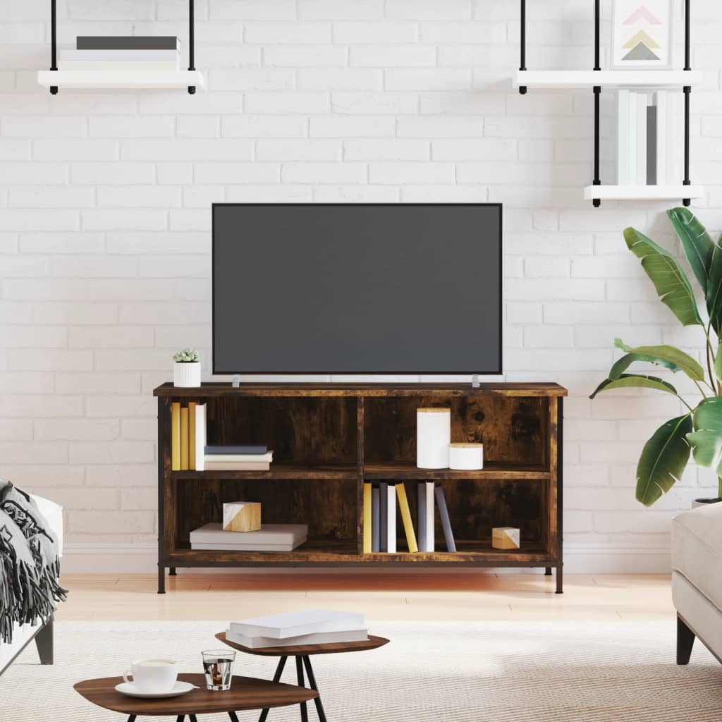 TV Cabinet Smoked Oak 100x40x50 cm Engineered Wood - Millennium Furniture