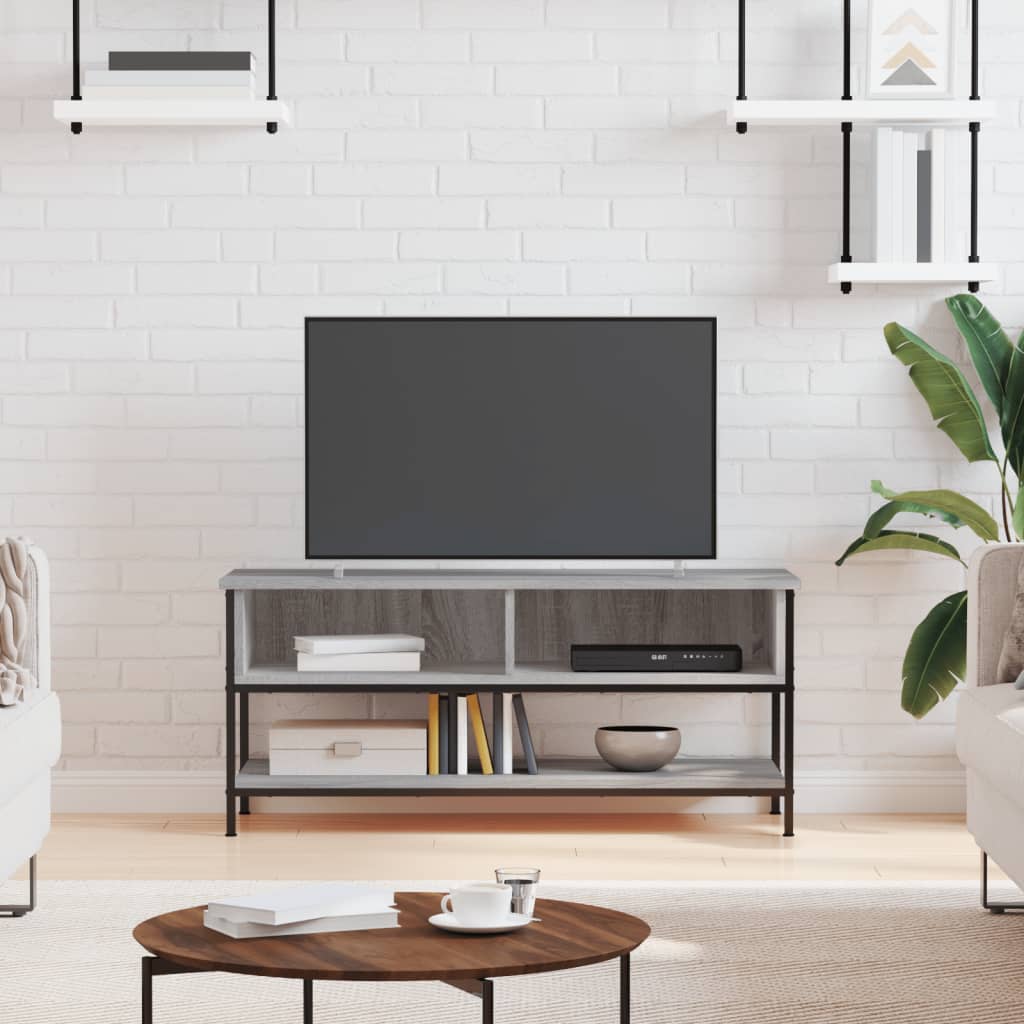 TV Cabinet Grey Sonoma 100x35x45 cm Engineered Wood - Millennium Furniture