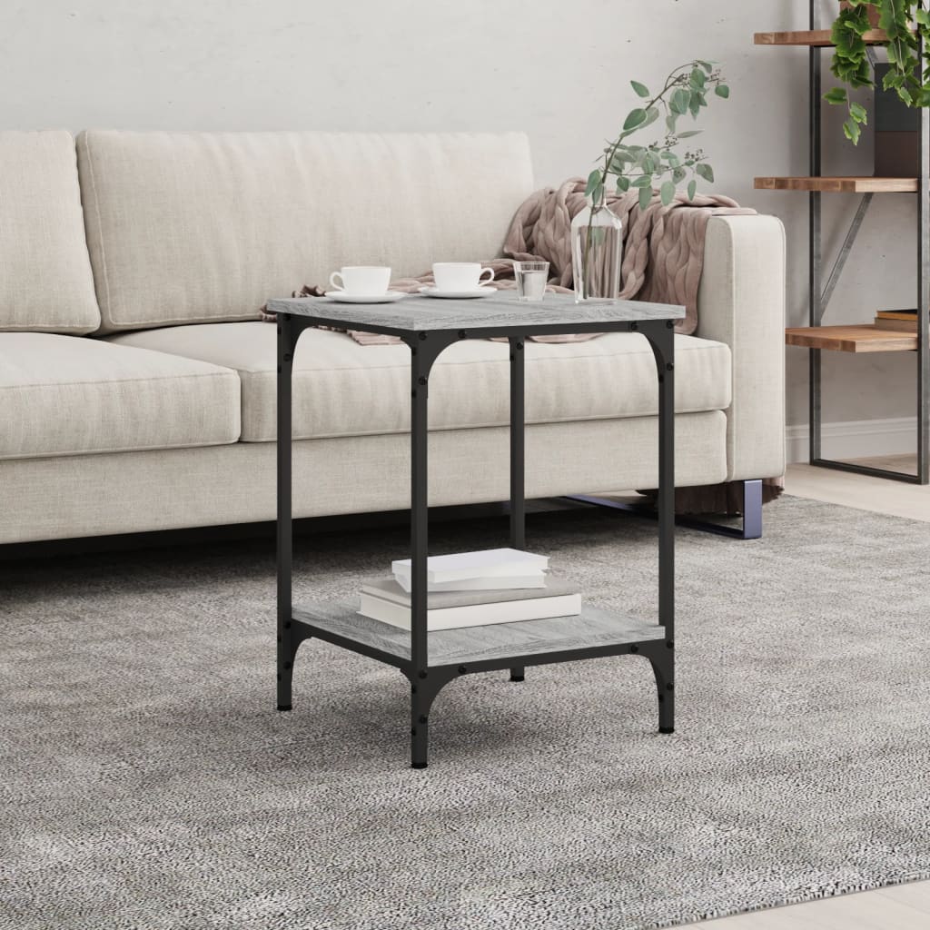 Coffee Table Grey Sonoma 40x40x55 cm Engineered Wood - Casper Homes