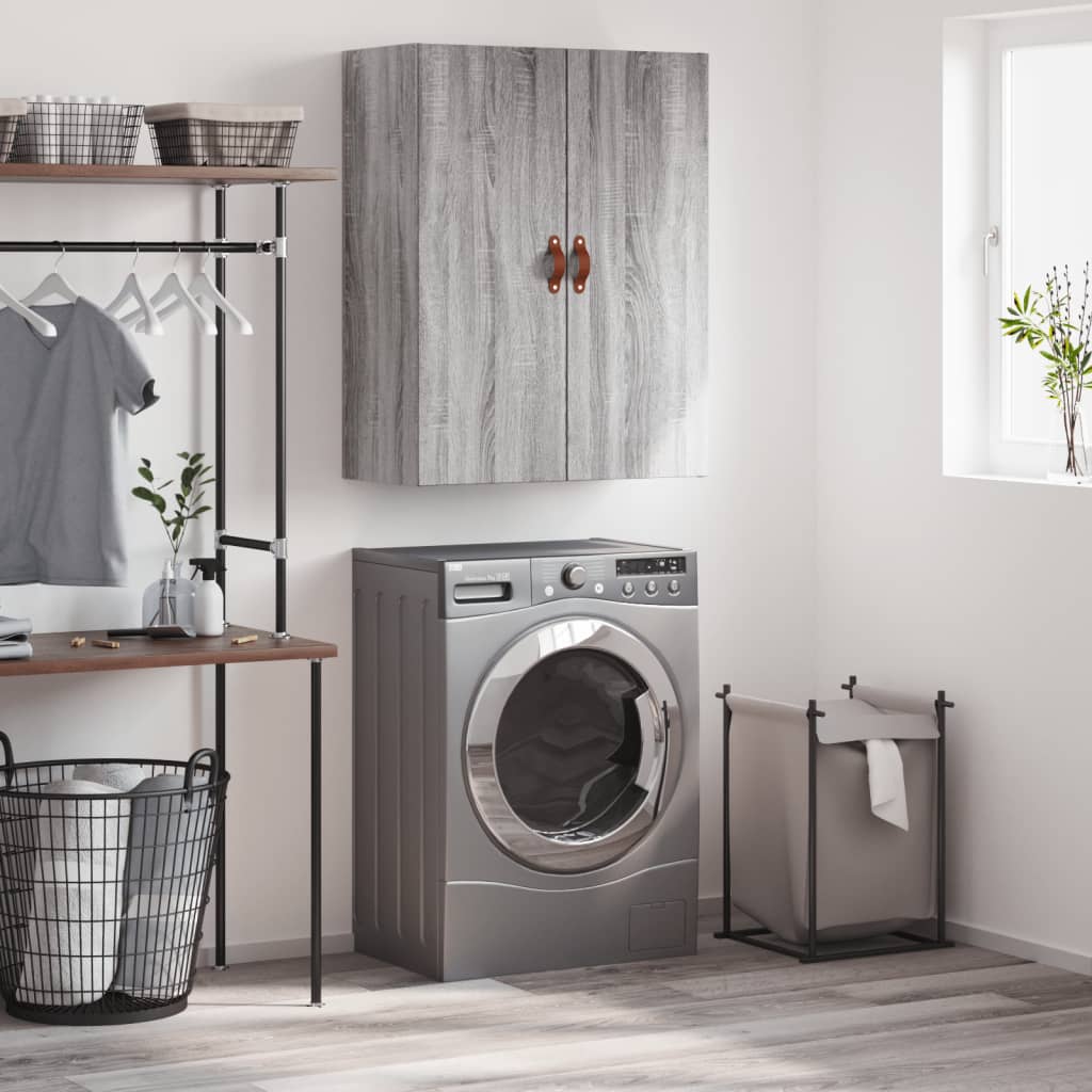 Wall Mounted Cabinet Grey Sonoma 69.5x34x90 cm - Merlin Deals