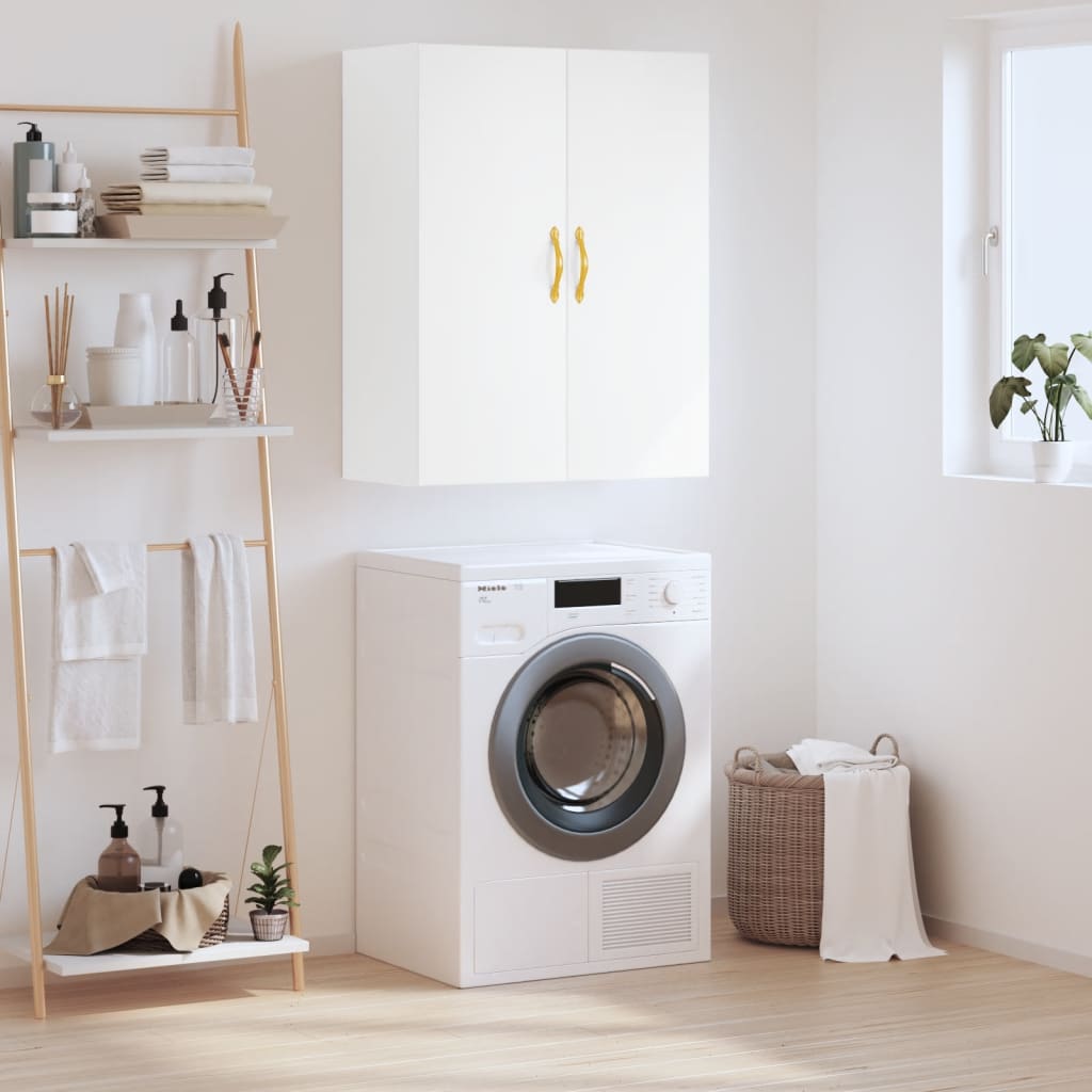 Wall Mounted Cabinet White 69.5x34x90 cm - Millennium Furniture
