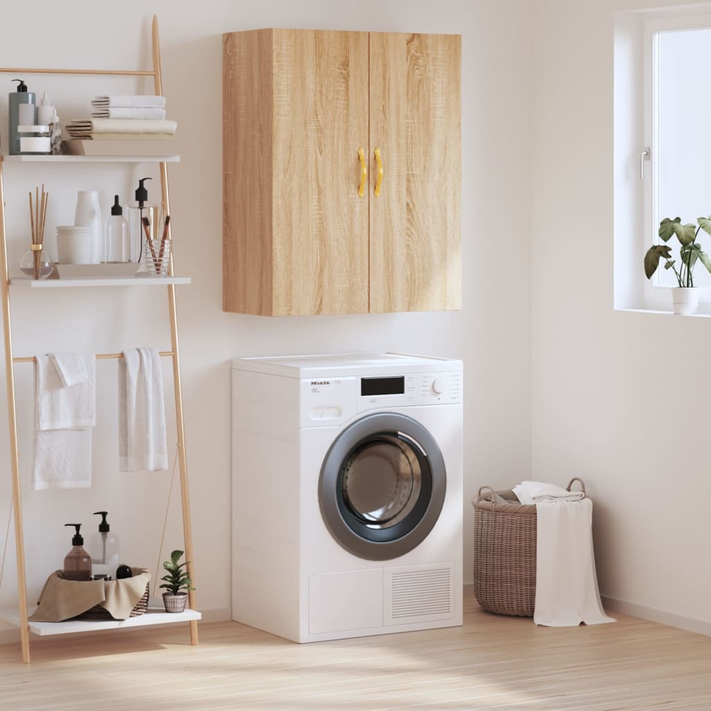 Wall Mounted Cabinet Sonoma Oak 69.5x34x90 cm - Merlin Deals