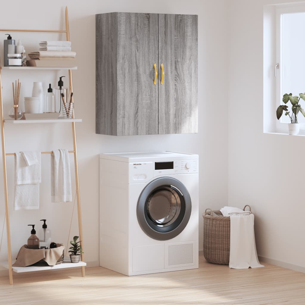 Wall Mounted Cabinet Grey Sonoma 69.5x34x90 cm - Merlin Deals