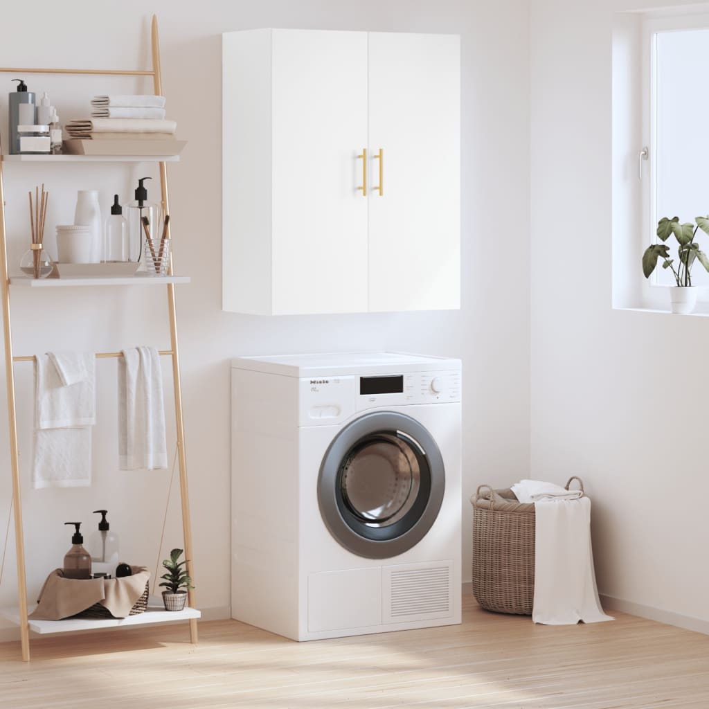 Wall Mounted Cabinet White 69.5x34x90 cm - Merlin Deals